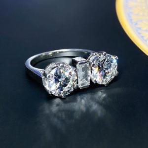 Art Deco Platinum And Diamond Ring