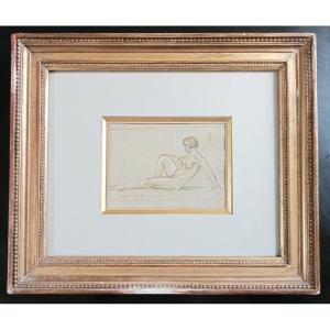 Study Of A Female Nude, Drawing Signed Jean Terzief (1894–1978) Or Terzieff, 20th Century Circa 1930/1940