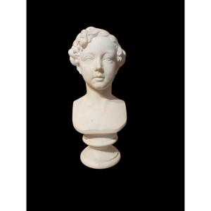 Sculpture, Marble Bust Of Louis-napoleon, Imperial Prince, Second Empire Period 