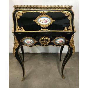 Desk/secretary Napoleon III Signed Alponse Giroux
