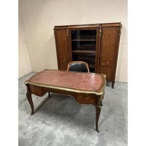 Attributed Francois Linke A Unique Louis XVI Style Gilt-bronze Mounted Desk Set