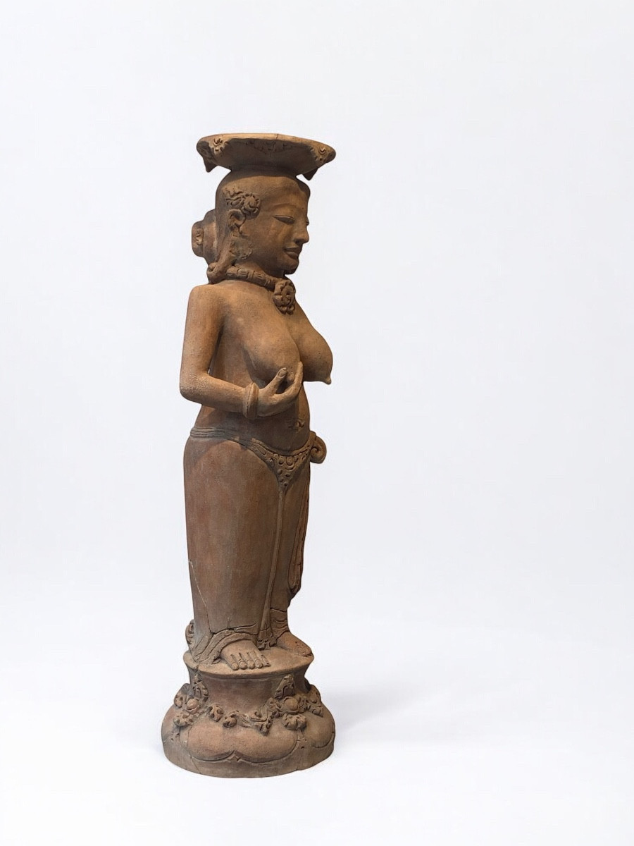 Majapahit, Giava, Figura Femminile in Terracotta, XIV-XV sec