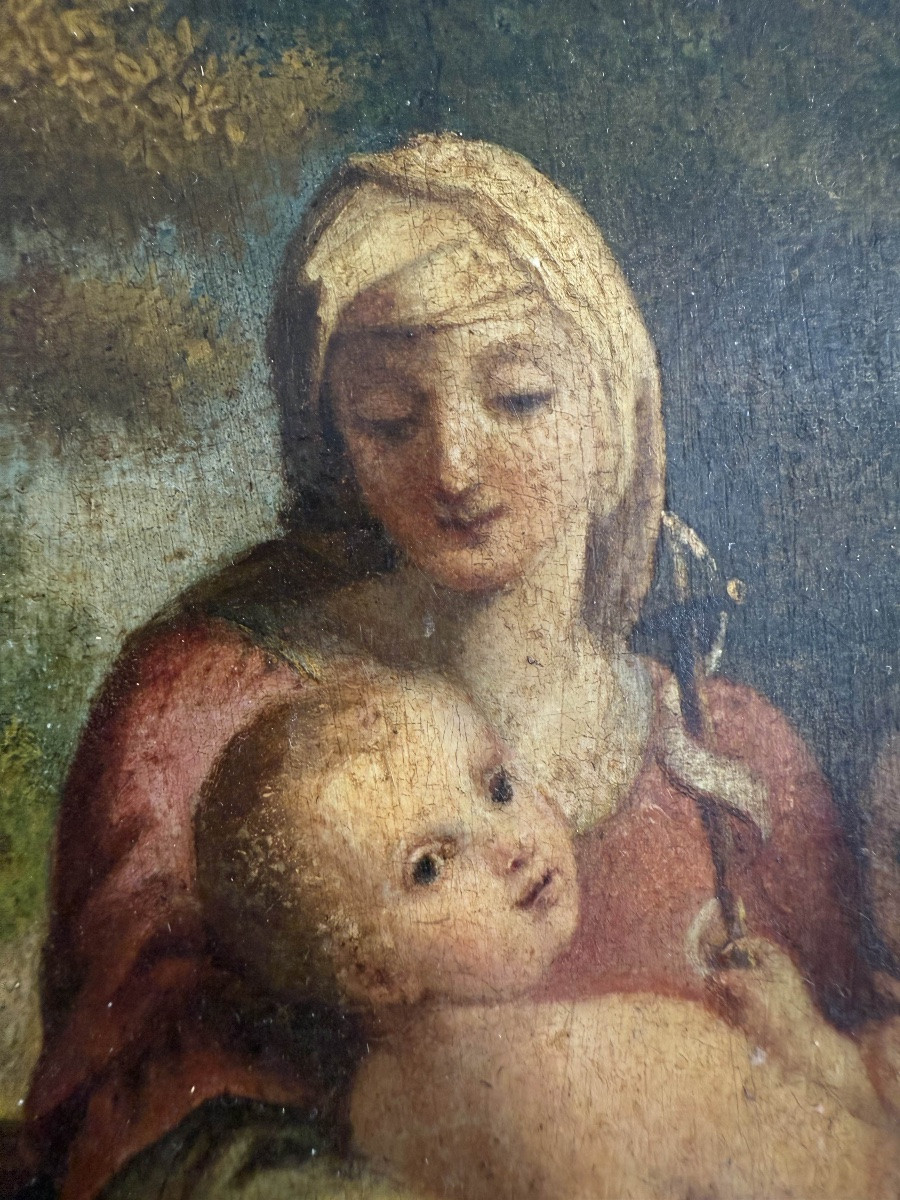 Madonna con il bambino e San Giovanni - Scuola italiana, XVIII -photo-3