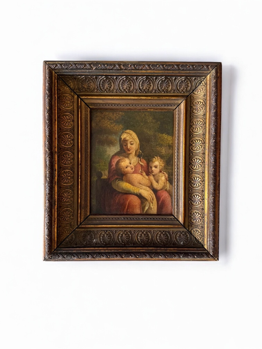 Madonna con il bambino e San Giovanni - Scuola italiana, XVIII 