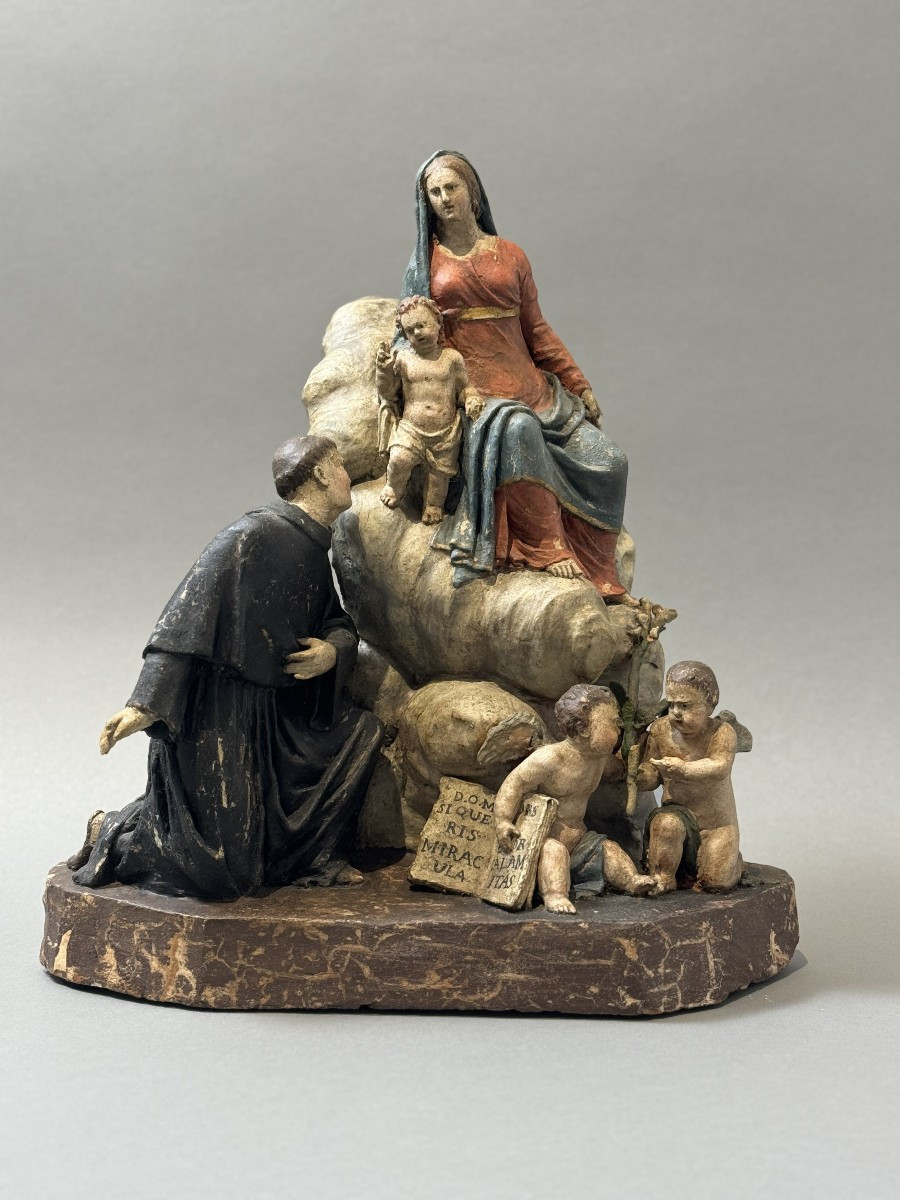 Gruppo scultoreo in terracotta di Angelo Piò (1690-1769) - XVIII secolo