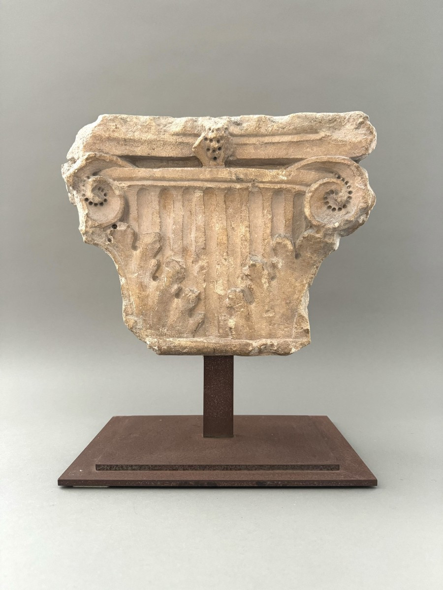 Capitello corinzio a colonna piatta - prima metà del XVI sec.