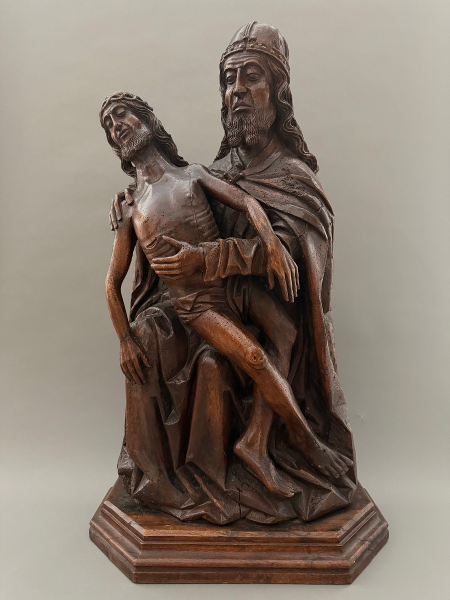 Dio Padre che tiene in braccio le spoglie di Gesù - fine XV secolo - Germania 