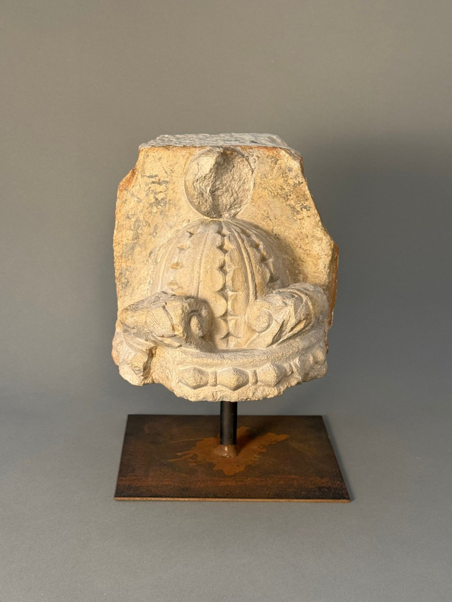 Frammento scultoreo in pietra - seconda metà del XV secolo-photo-2