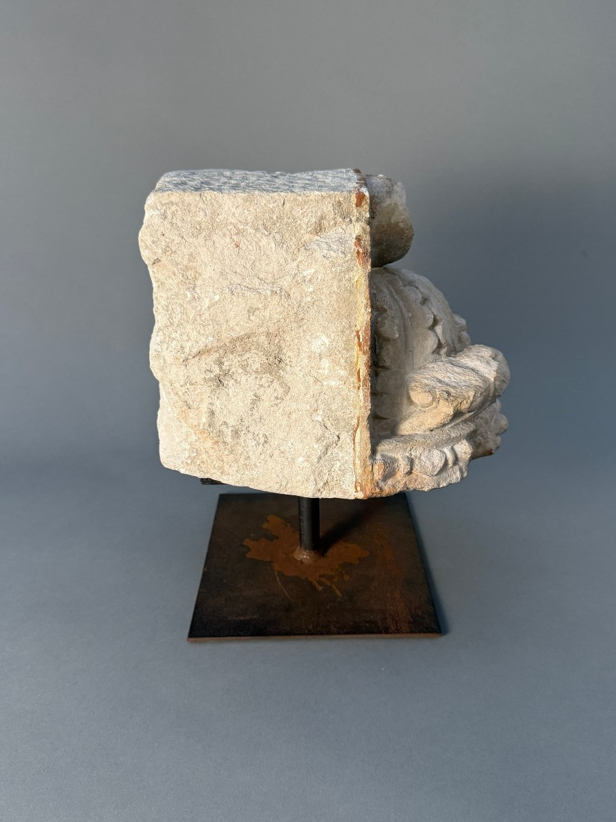 Frammento scultoreo in pietra - seconda metà del XV secolo-photo-3