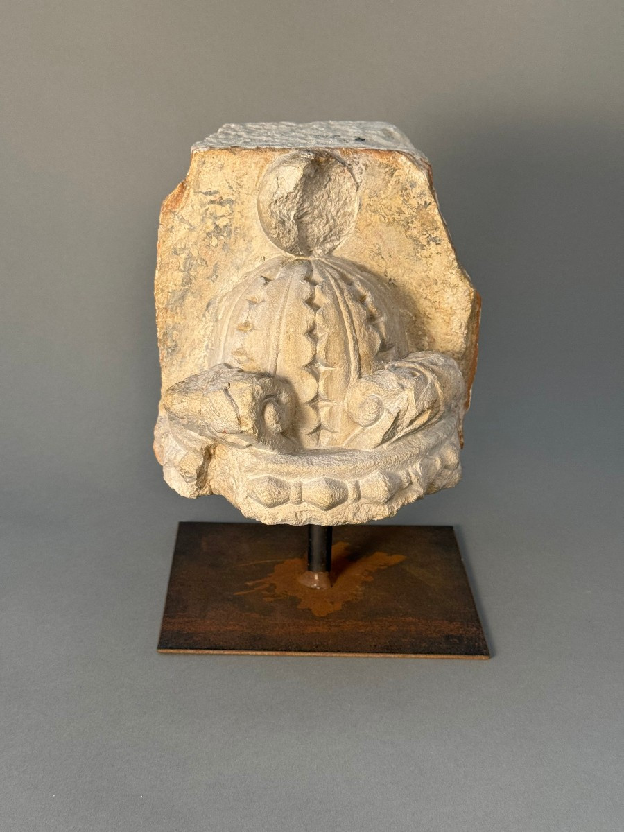 Frammento scultoreo in pietra - seconda metà del XV secolo-photo-3