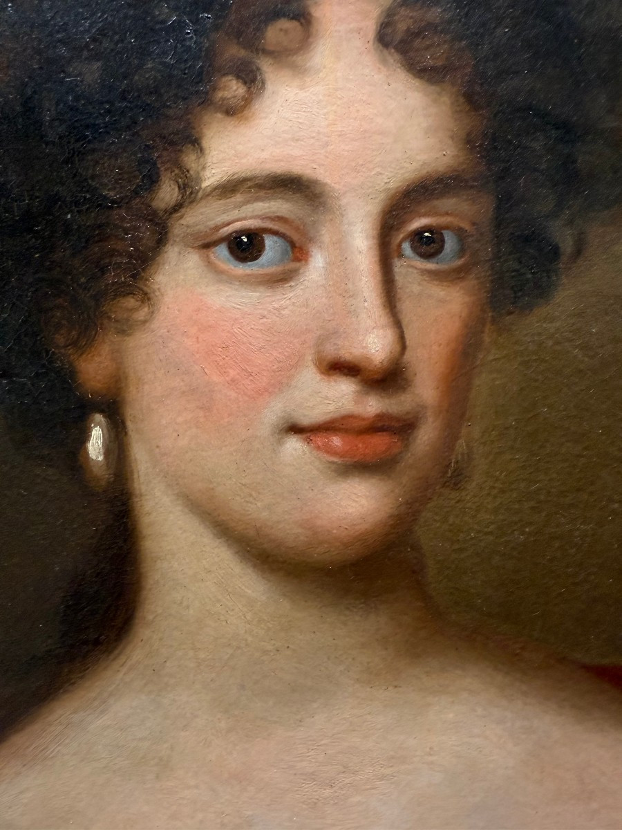 Jacob Ferdinand Voet (1639-1700). Ritratto di dama con scialle rosso