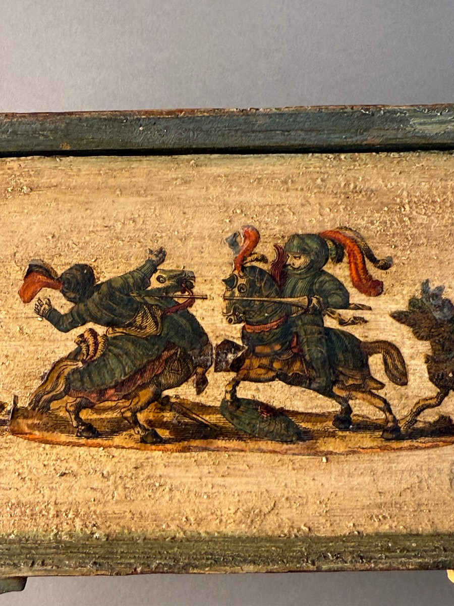 Cofanetto in lacca povera - periodo XVIII secolo-photo-3