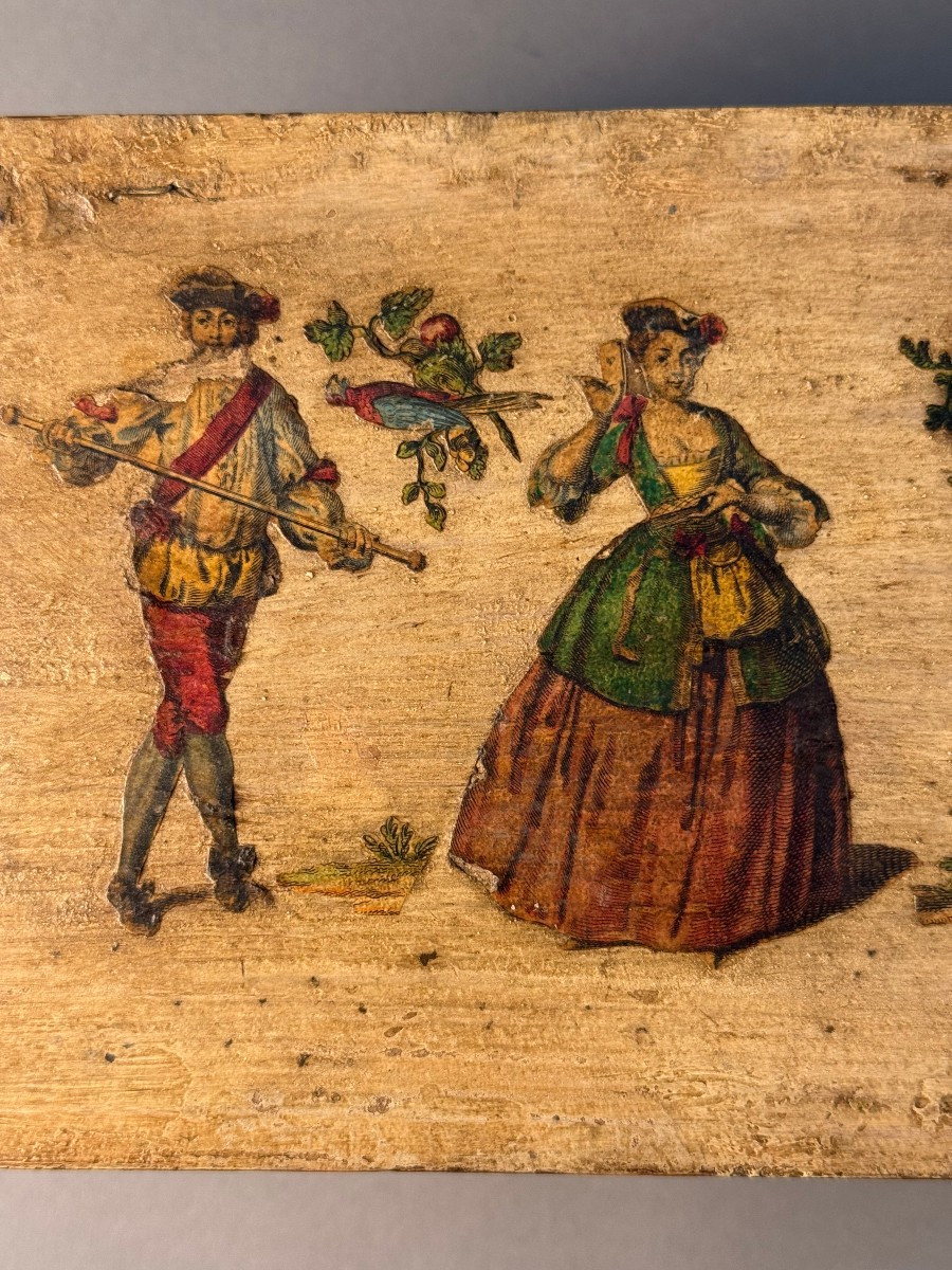 Cofanetto in lacca povera - periodo XVIII secolo-photo-6