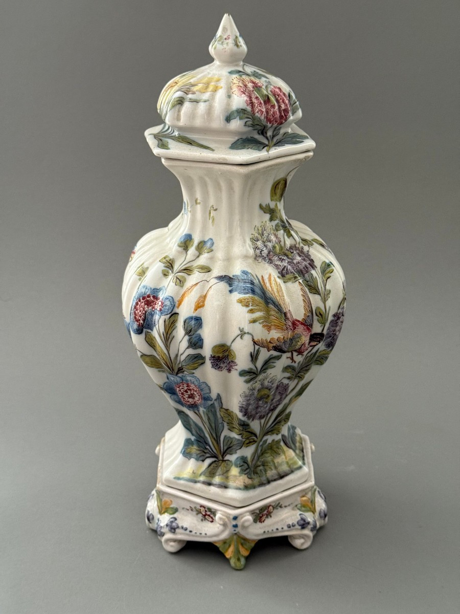Vasi potiche in maiolica manifattura Antonibon, Nove Di Bassano - periodo XIX secolo-photo-2