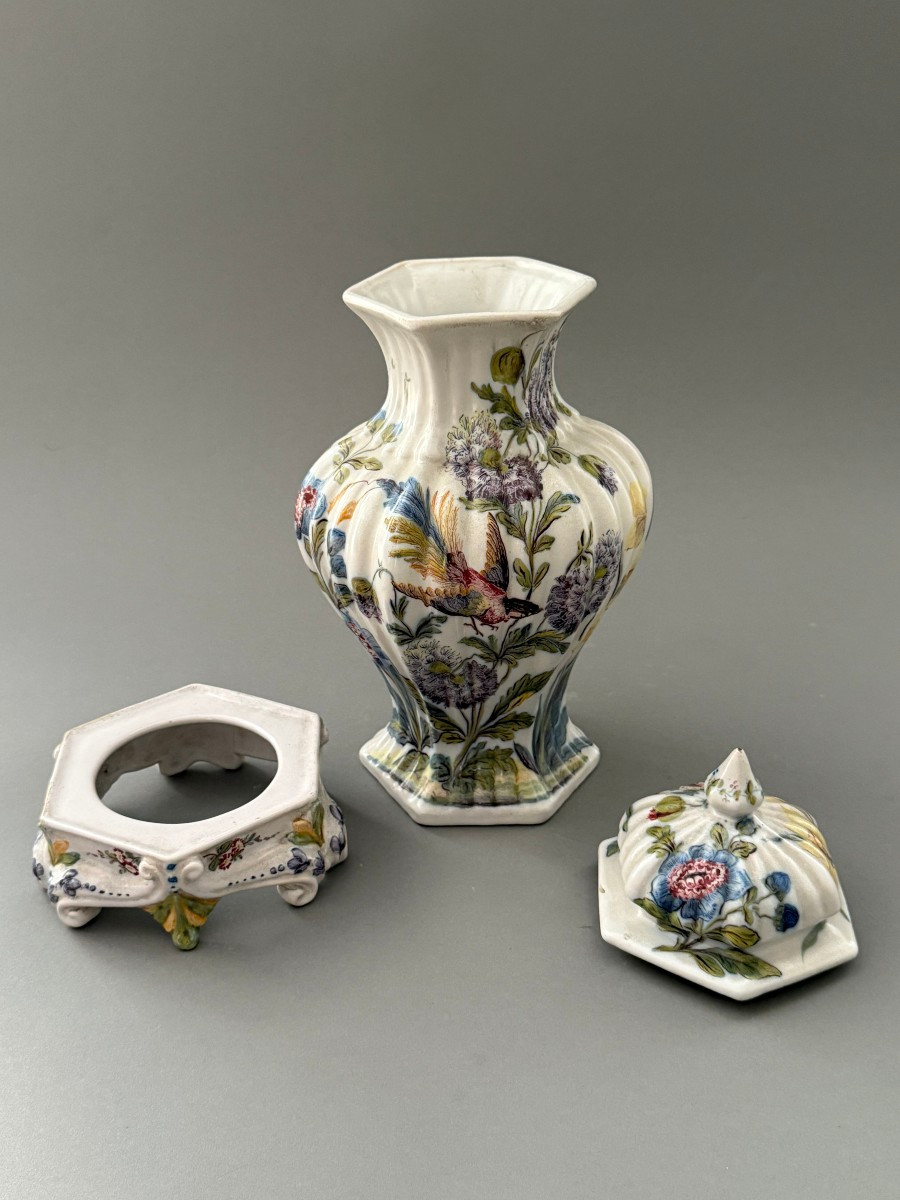 Vasi potiche in maiolica manifattura Antonibon, Nove Di Bassano - periodo XIX secolo-photo-4
