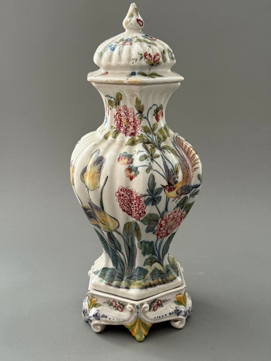 Vasi potiche in maiolica manifattura Antonibon, Nove Di Bassano - periodo XIX secolo-photo-6