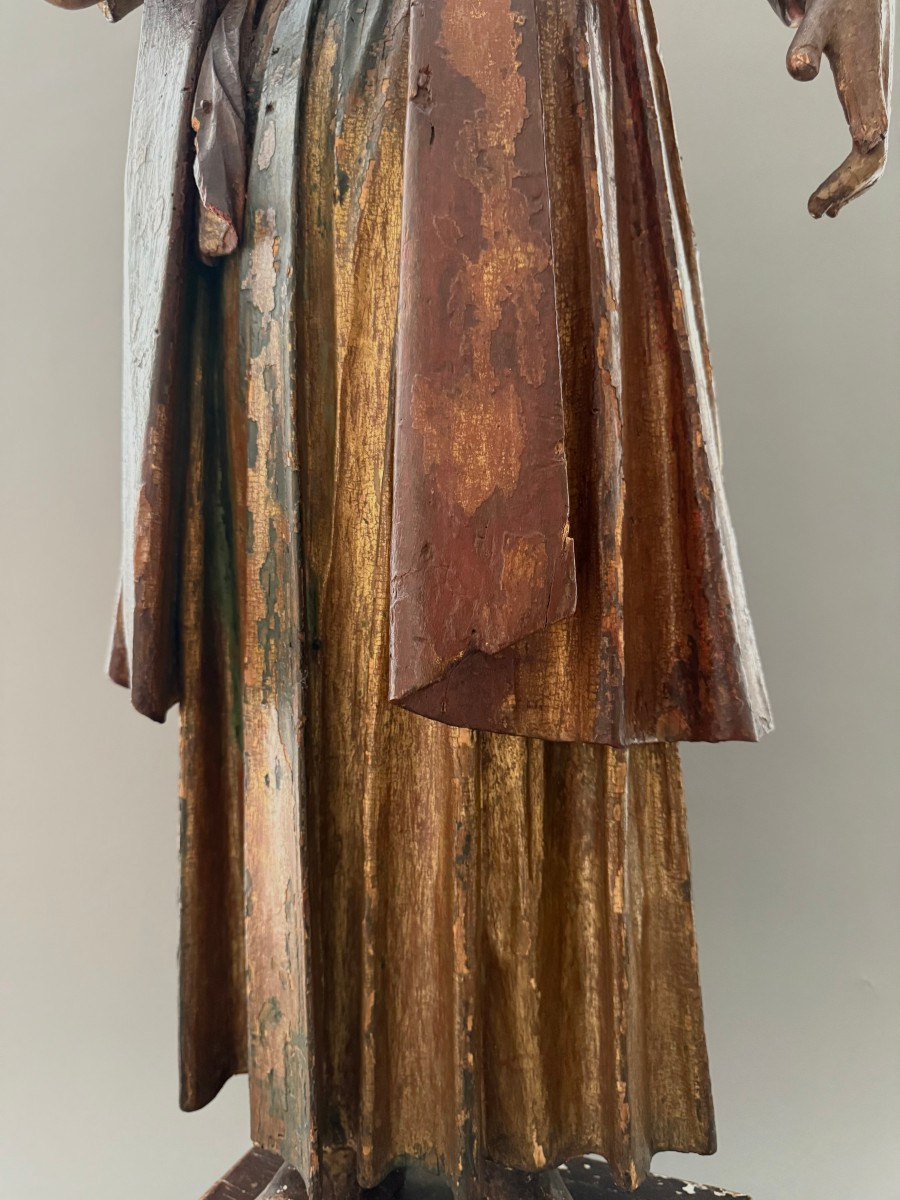 Scultura lignea di dignitario, Austria - periodo fine XV secolo-photo-3