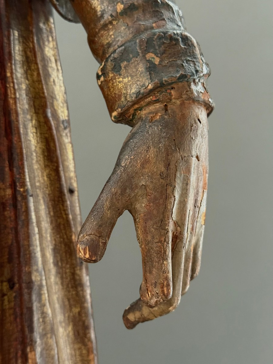 Scultura lignea di dignitario, Austria - periodo fine XV secolo-photo-4