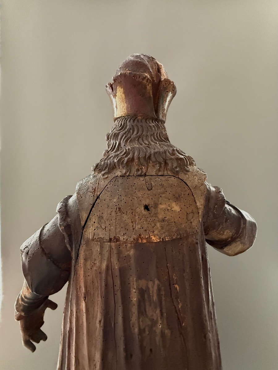 Scultura lignea di dignitario, Austria - periodo fine XV secolo-photo-4