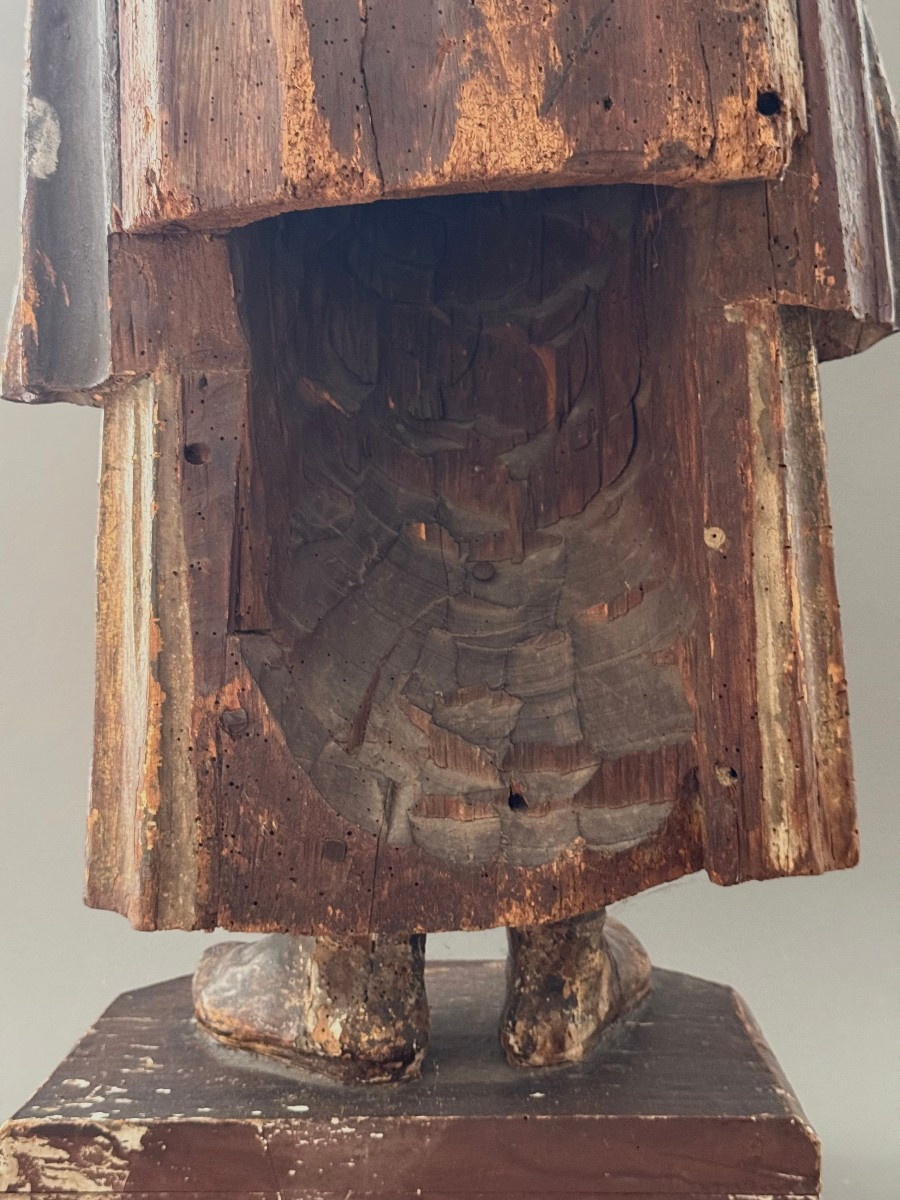 Scultura lignea di dignitario, Austria - periodo fine XV secolo-photo-6