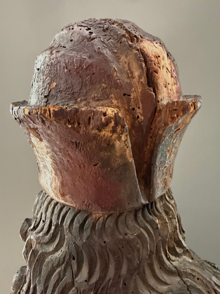Scultura lignea di dignitario, Austria - periodo fine XV secolo-photo-7