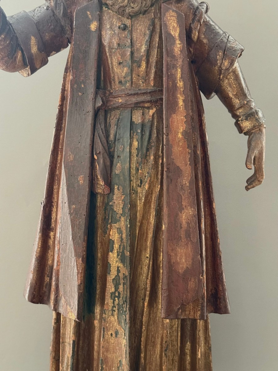Scultura lignea di dignitario, Austria - periodo fine XV secolo-photo-5