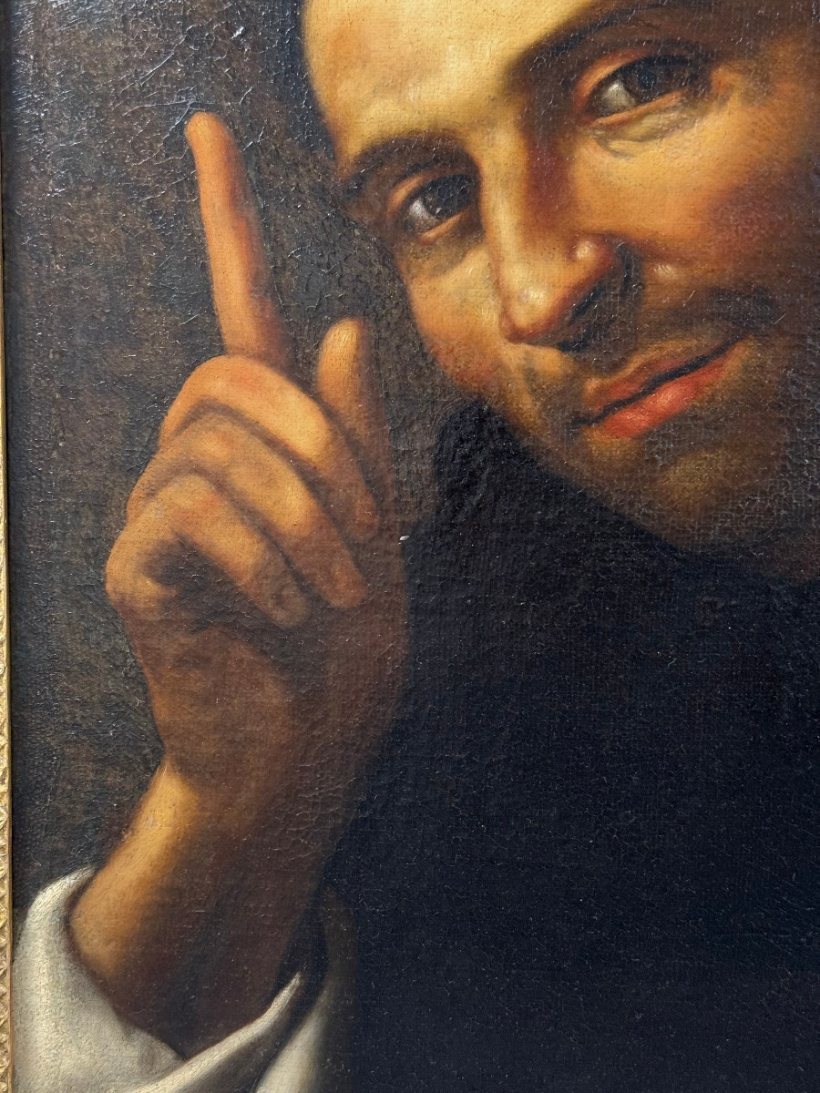 Dipinto raffigurante San Domenico di Guzman - periodo XVII secolo-photo-3