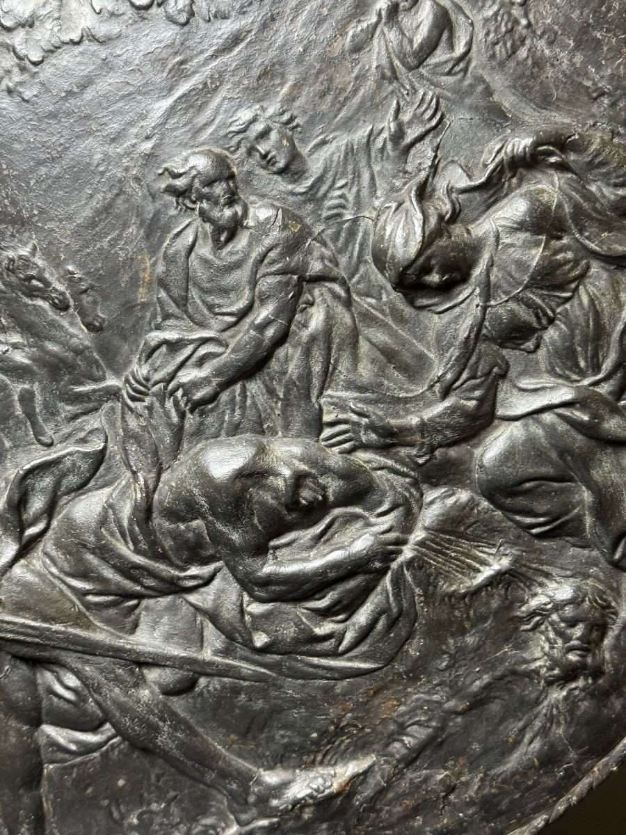 Papier Mâché raffigurante la decollazione di San Paolo - periodo XVIII secolo-photo-2