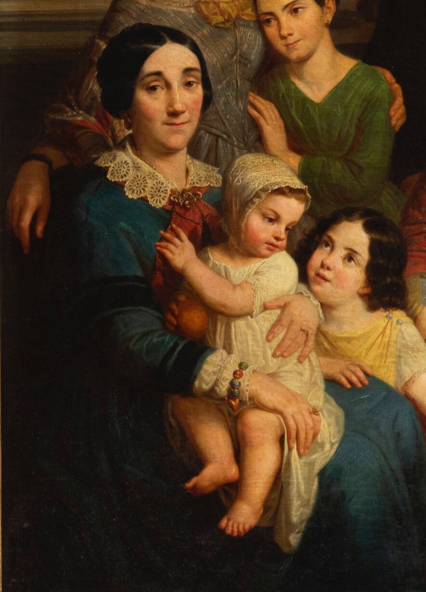 Clementina Morgari Lomazzi.Ritratto di famiglia.XIX secolo-photo-4
