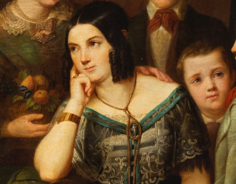 Clementina Morgari Lomazzi.Ritratto di famiglia.XIX secolo-photo-2