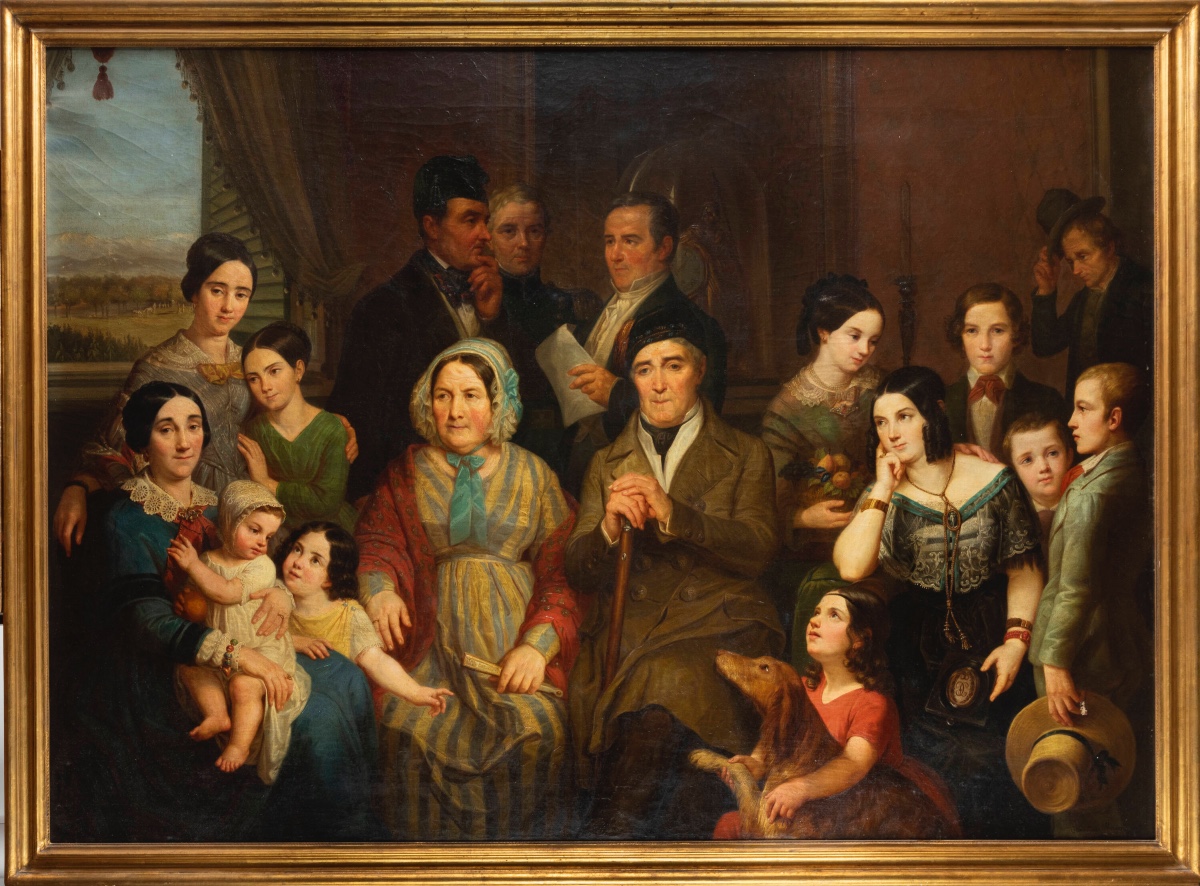 Clementina Morgari Lomazzi.Ritratto di famiglia.XIX secolo