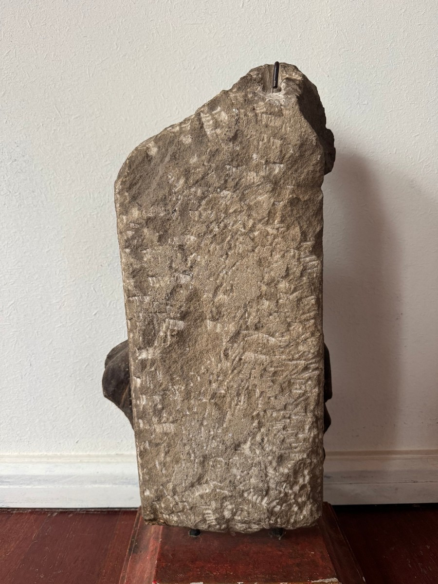 Frammento Cristo in pietra con tracce di policromia - Italia centrale XVII sec. -photo-6