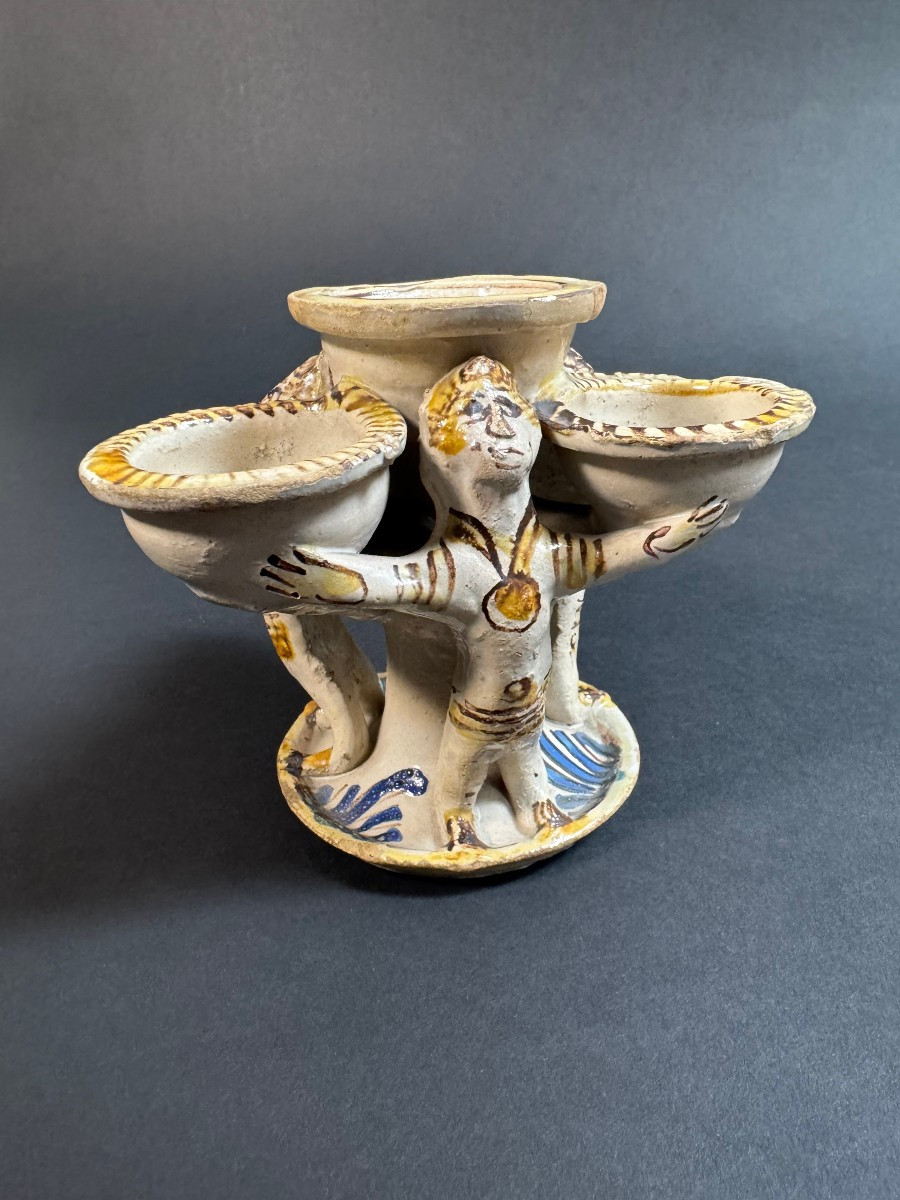 Saliera Laertina in maiolica - seconda metà del XVIII secolo-photo-1