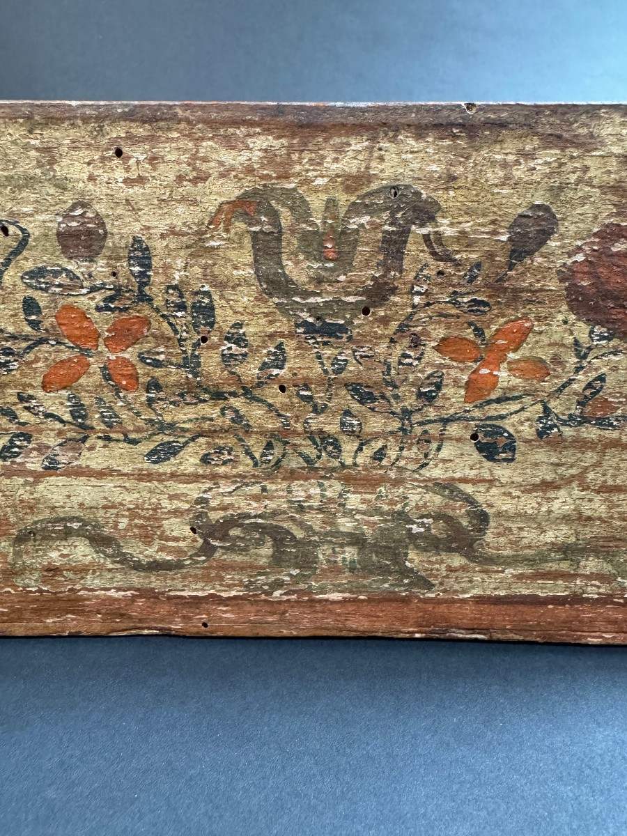 Piccola cassetta in legno dipinta - Puglia XVIII secolo-photo-4