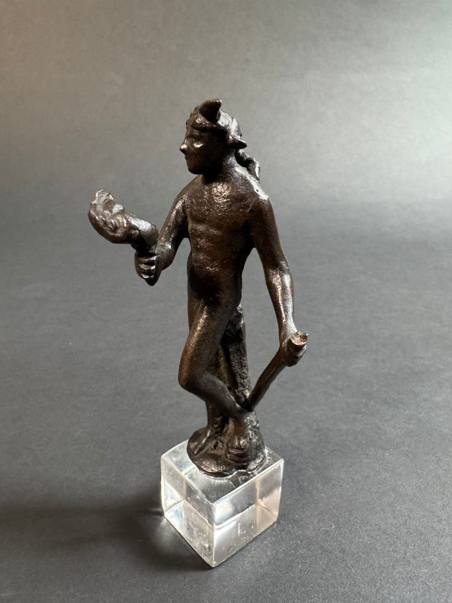 Piccola scultura fiorentina in bronzo raffigurante satiro - periodo XVI secolo -photo-4