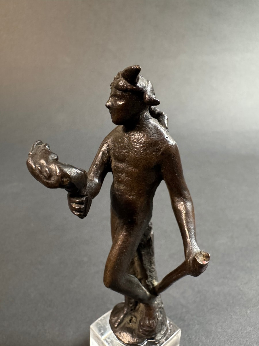 Piccola scultura fiorentina in bronzo raffigurante satiro - periodo XVI secolo -photo-1