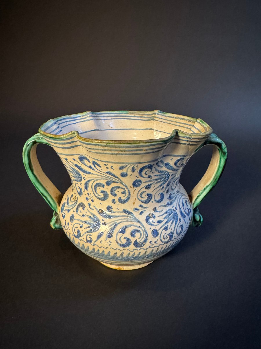 Coppa amatoriale in maiolica laertina - fine XVII-photo-7