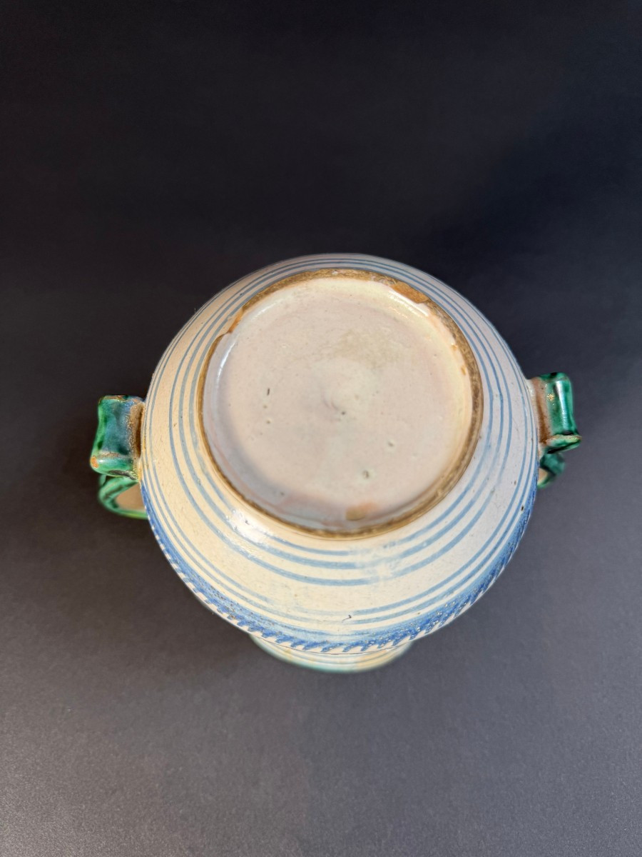 Coppa amatoriale in maiolica laertina - fine XVII-photo-8