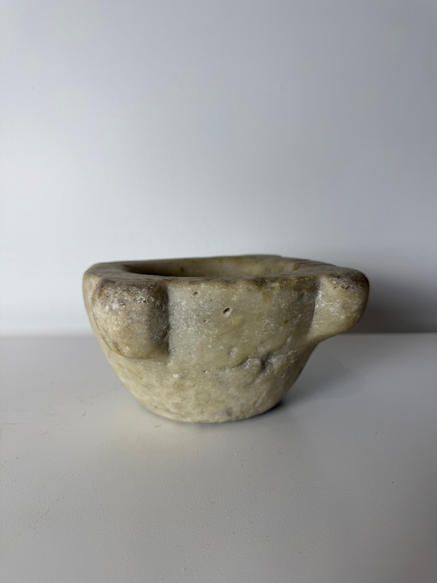 Antico mortaio in marmo - XVII secolo -photo-2