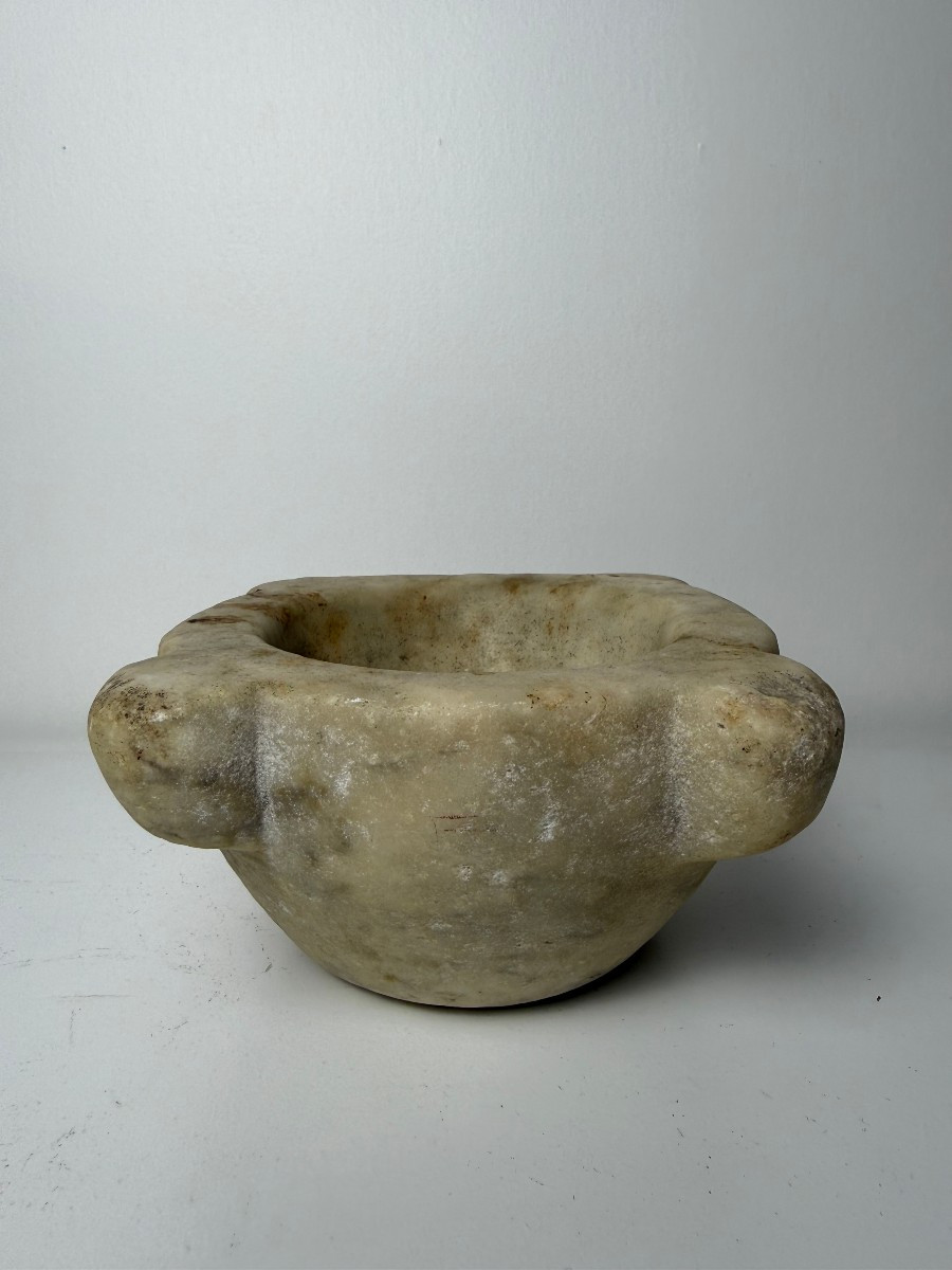Antico mortaio in marmo - XVII secolo 