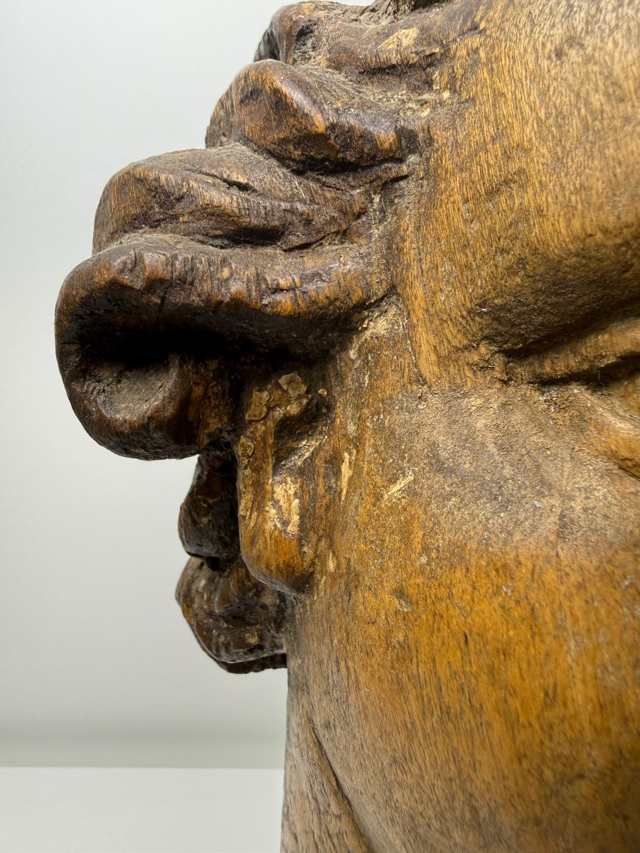 Scultura lignea raffigurante testa di angelo - Genova (Italia) XVII secolo -photo-5