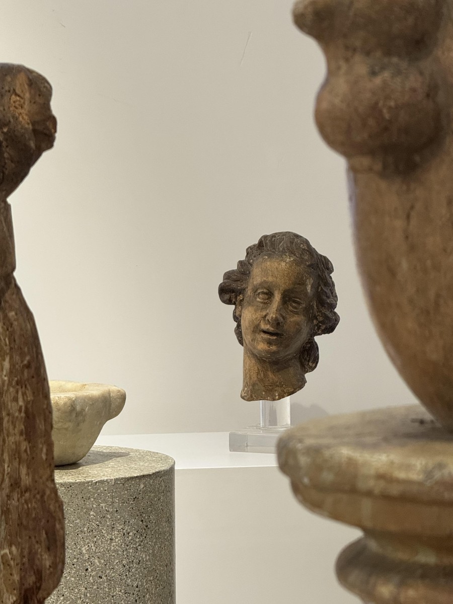 Scultura lignea raffigurante testa di angelo - Genova (Italia) XVII secolo -photo-3