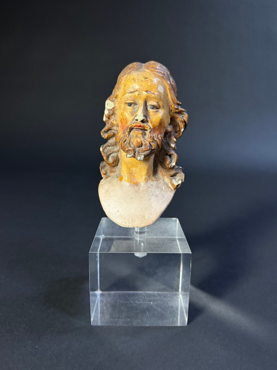 Testina di pupo di presepe napoletano - fine XVIII secolo