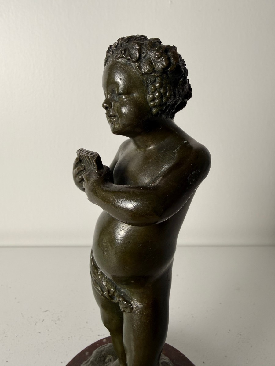 Clodion (Claude Michel 1738 - 1814) - piccola scultura in bronzo raffigurante Cupido -photo-5