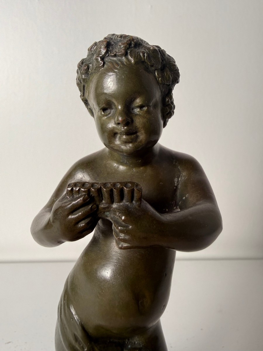 Clodion (Claude Michel 1738 - 1814) - piccola scultura in bronzo raffigurante Cupido -photo-6
