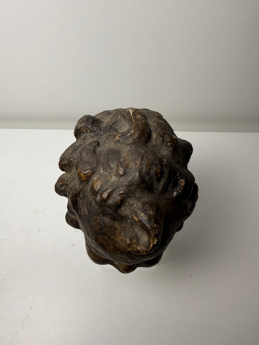 Scultura in terracotta raffigurante testina di putto - Toscana XVI secolo -photo-7