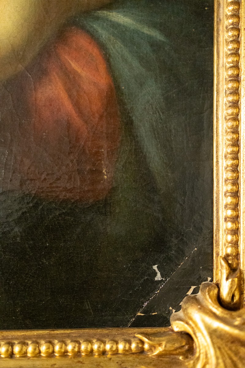 Francesco Botti ( 1640 - 1711) Dipinto raffigurante Madonna che legge - XVII-photo-4