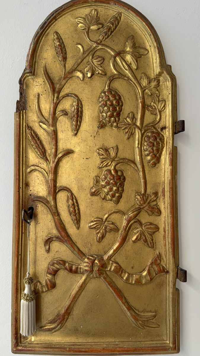 Anta lignea dorata di tabernacolo - Italia XVIII secolo-photo-4