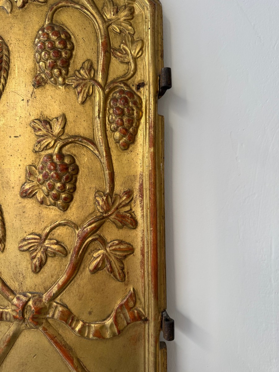 Anta lignea dorata di tabernacolo - Italia XVIII secolo-photo-1