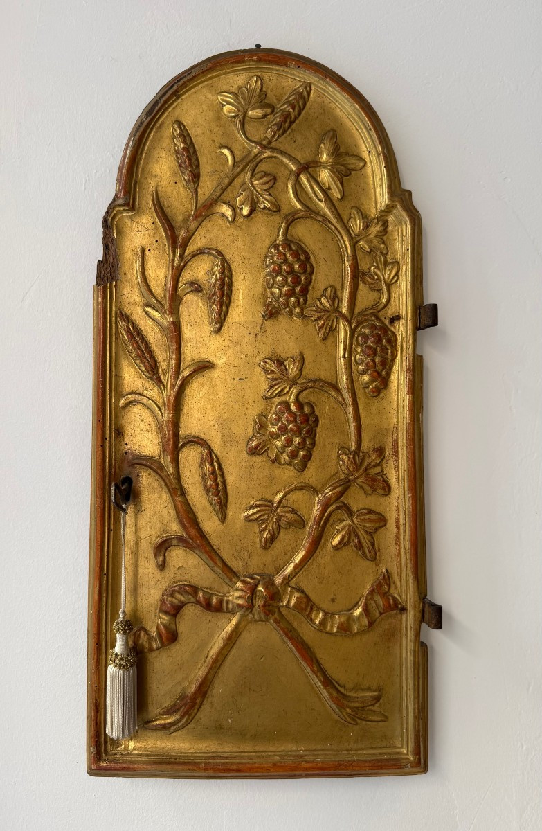 Anta lignea dorata di tabernacolo - Italia XVIII secolo